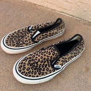 Vans Animal Print Slip-On Shoes